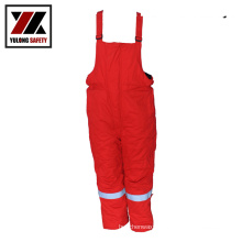 China Red Men Safety Clothing Work Trousers Bib Pants Workwear